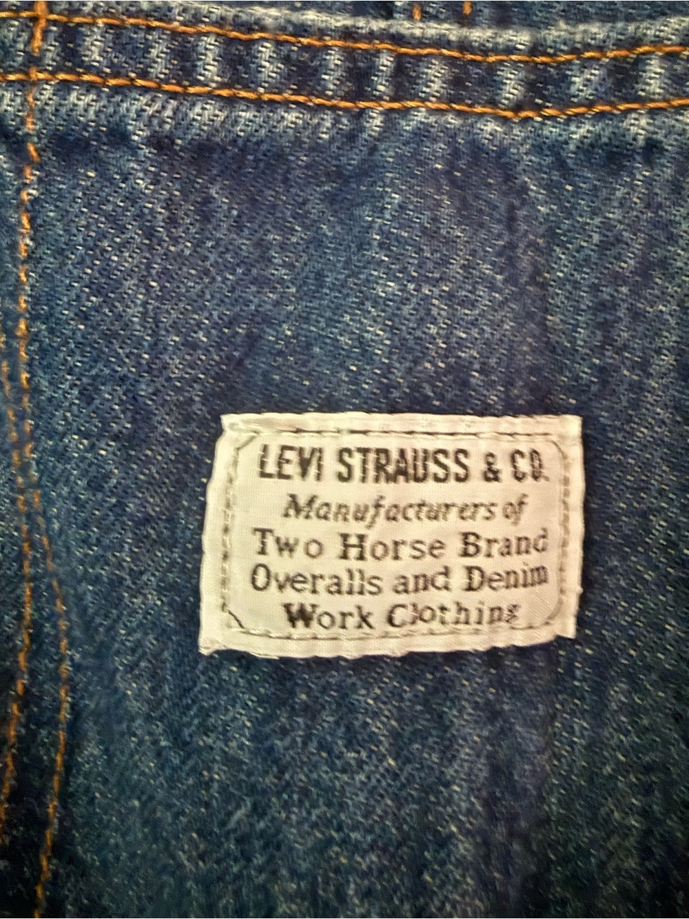 Levi's Vintage Wash Blue Denim Women's Overalls - Picture 4 of 7